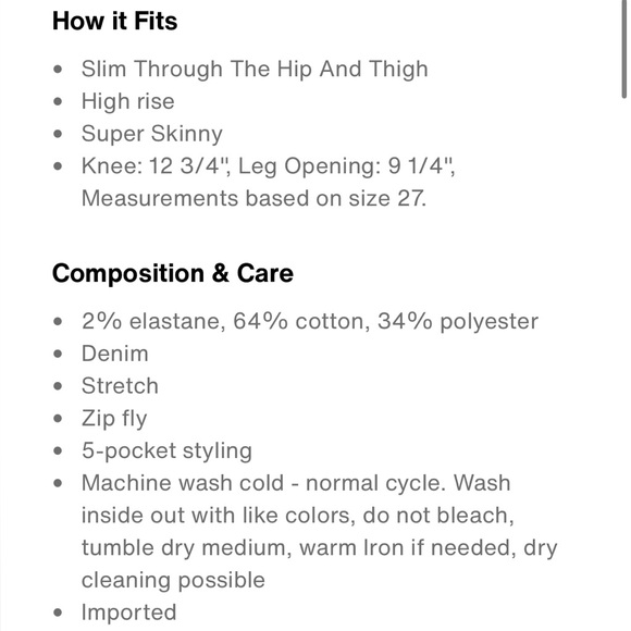 Levi 720 High Rise Super Skinny Black Denim Jeans Size 27 - Picture 8 of 8